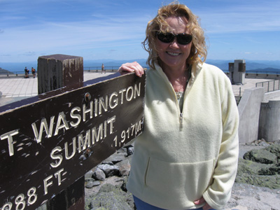 Picture of Tami atop Mount Washington
